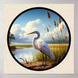 Póster Una imagen circular en 3D de un hermoso grano gran