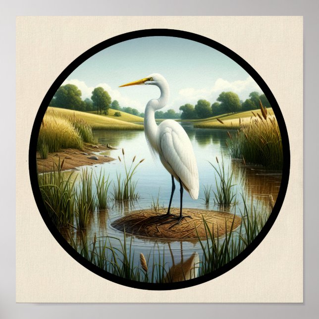 Póster Una imagen circular en 3D de un hermoso grano gran (Frente)