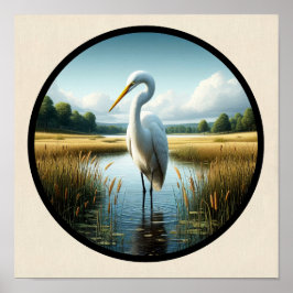 Póster Una imagen circular en 3D de un hermoso grano gran