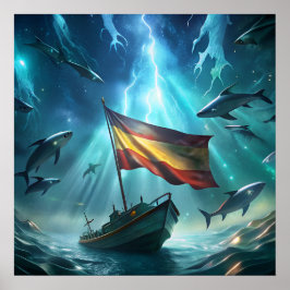 Póster Una imagen creativa para tu poster español