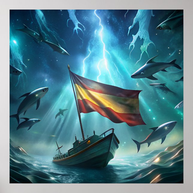 Póster Una imagen creativa para tu poster español (Frente)