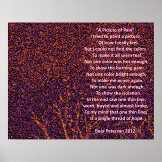 Póster Una imagen del dolor