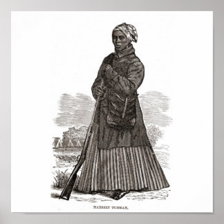 Póster Una imagen en madera de Harriet Tubman, antes de 1