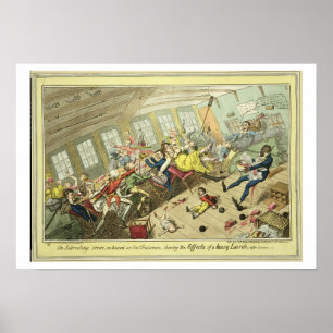 Póster Una interesante escena a bordo de un East-Indiaman