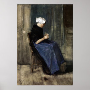 Póster Una joven mujer de Scheveningen