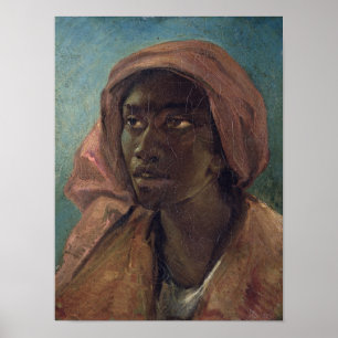 Póster Una joven negra