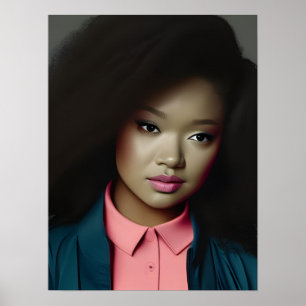 Póster Una joven Poster segura