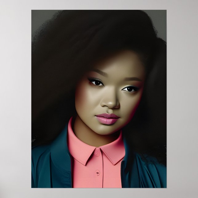 Póster Una joven Poster segura (Frente)