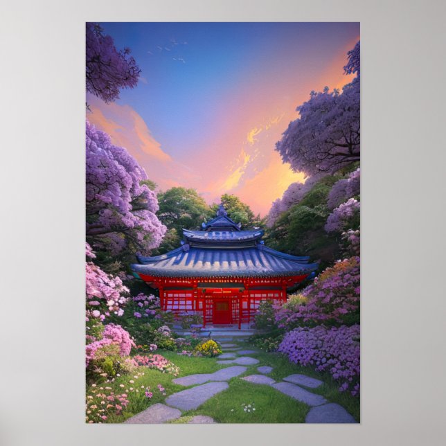 Póster Una joya oculta en el jardín sereno (Frente)