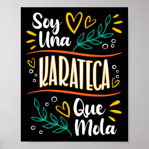 Póster Una Karateca que mola mujer regalos de karate