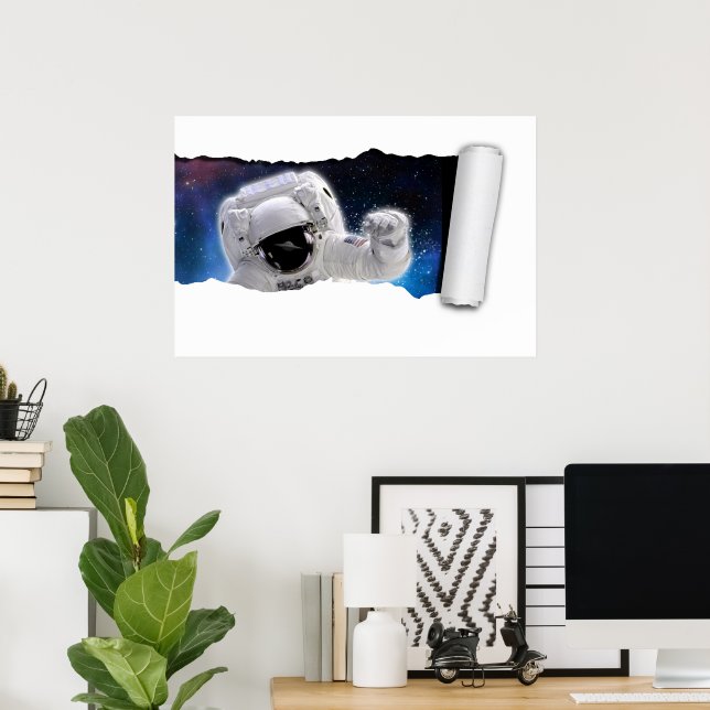 Póster Una lágrima en el espacio - Encuentro de alienígen (Oficina en casa)