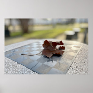 Póster Una lección de ajedrez