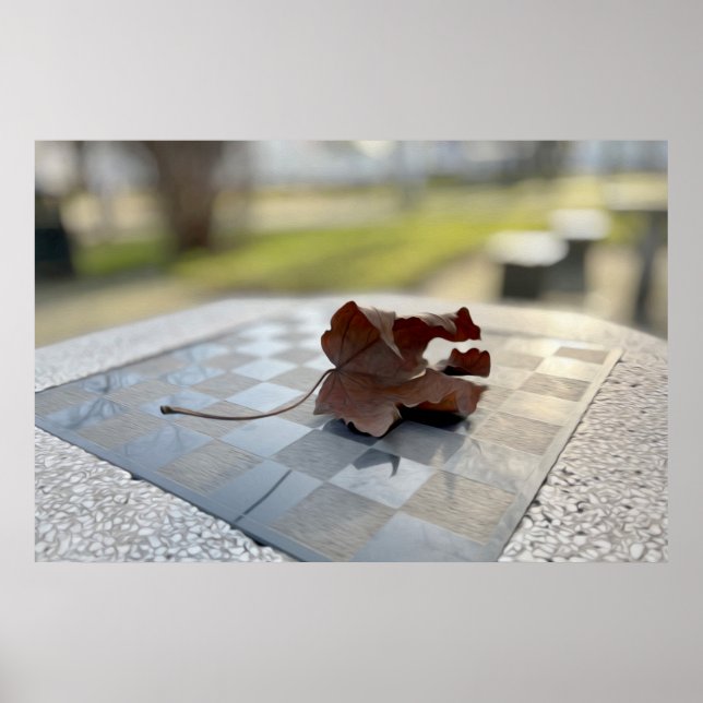 Póster Una lección de ajedrez (Frente)