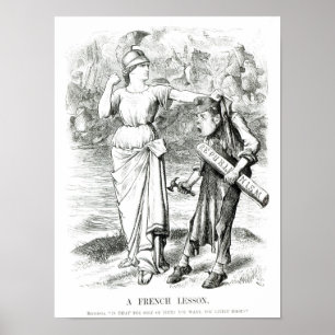 Póster Una lección francesa, personalizado de "Punch"