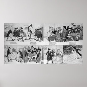 Póster Una lección para los Spendthrifts del Dr. Johnson