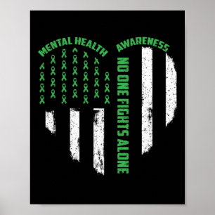 Póster Una Lucha Contra La Guerra De La Salud Mental De L