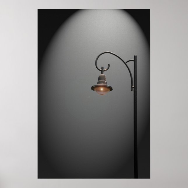 Póster Una luz callejera solitaria (Frente)