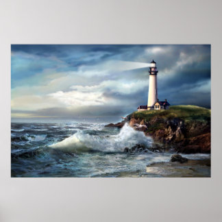 Póster Una luz de esperanza, el faro de Pigeon Point