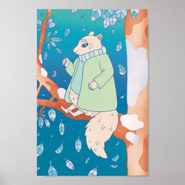 Póster Una mañana de invierno en Guay (Frente)