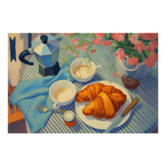 Póster Una mañana en París - Afiche original de viaje