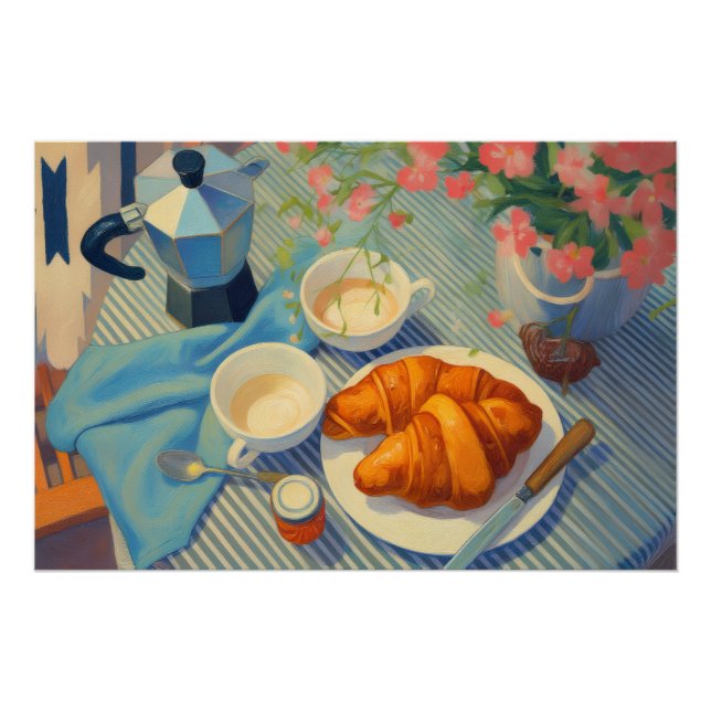 Póster Una mañana en París - Afiche original de viaje (Anverso)