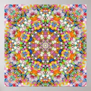 Póster Una mandala de la gota