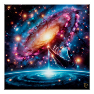 Póster Una mano de la creación