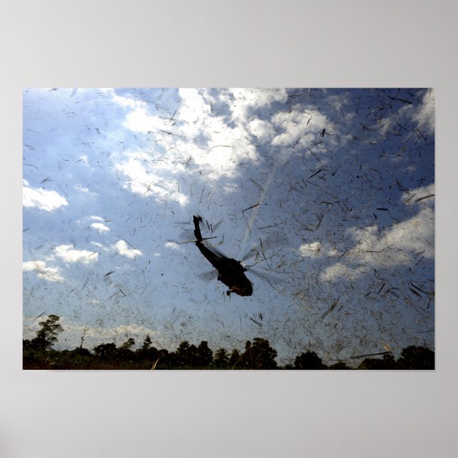 Póster Una marina de guerra estadounidense HH-60 Seahawk (Frente)