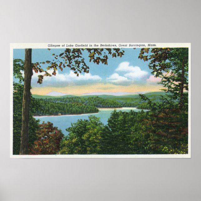 Póster Una mirada al lago Garfield (Frente)
