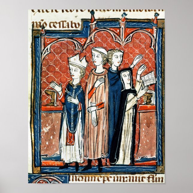 Póster Una monja tomando sus votos y su masa (Frente)