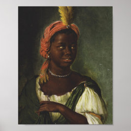 Póster Una mujer africana - Willem van Mieris
