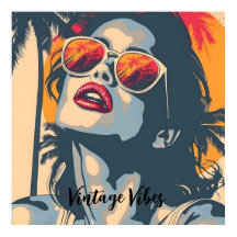 Una mujer al estilo retro