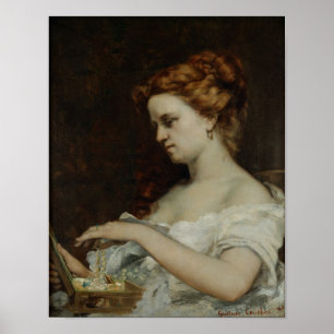Póster Una mujer con joyería, 1867