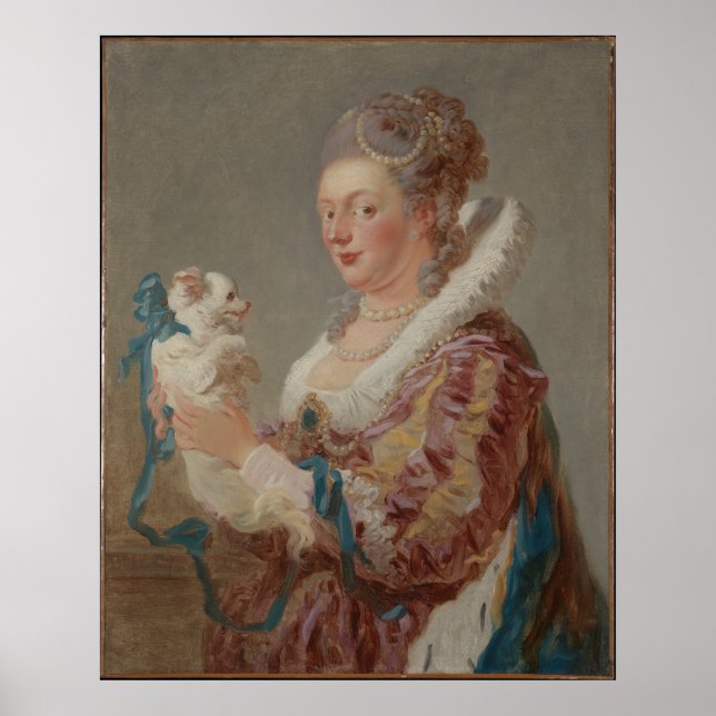 Póster Una mujer con perro (Frente)