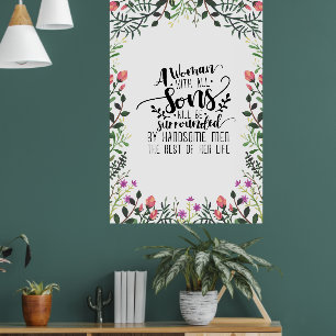 Póster Una mujer con todos los hijos