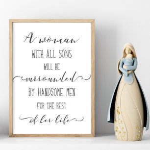 Póster Una mujer con todos los hijos
