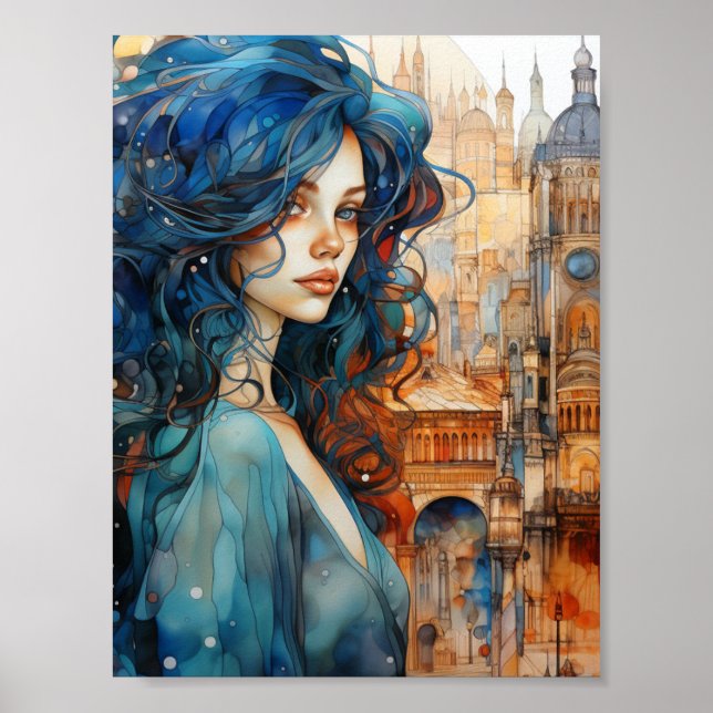 Póster Una mujer en la ciudad (Frente)