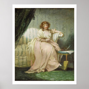 Póster Una mujer llamó a Anne, la esposa del artista,