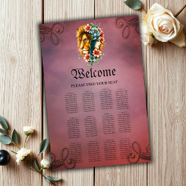 Póster Una mujer maravillosa cuyo pelo largo y fluido