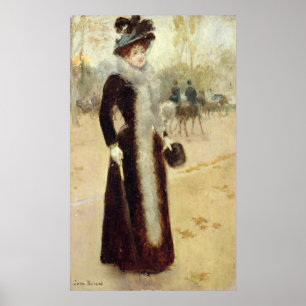 Póster Una mujer parisina en el Bois de Boulogne, c.1899
