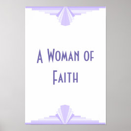 Póster Una mujer Poster de fe