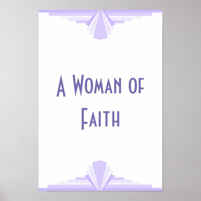 Póster Una mujer Poster de fe (Frente)