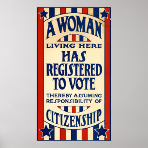 Póster Una mujer que vive aquí Poster