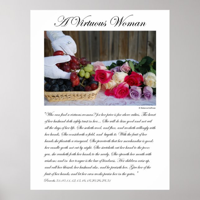 Póster Una mujer virtuosa (Frente)