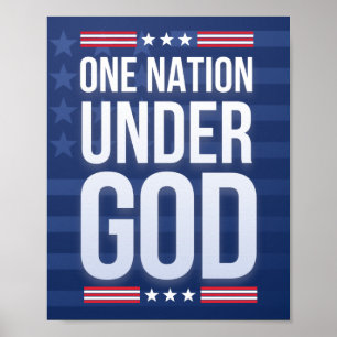 Póster Una nación bajo Dios
