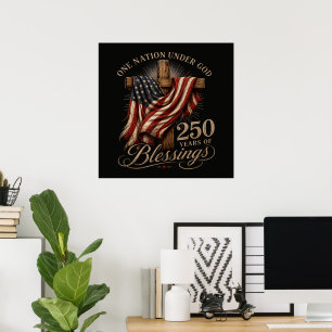 Póster Una Nación Bajo Dios 250 Años