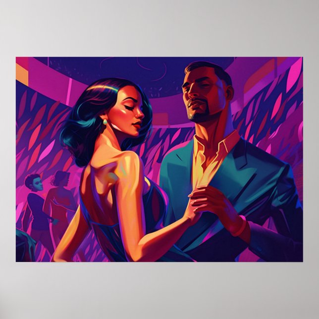 Póster Una noche de salsa con mi amor (Frente)