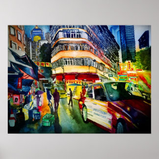 Póster Una noche en hong kong