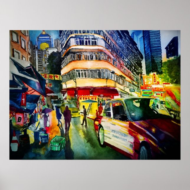 Póster Una noche en hong kong (Frente)