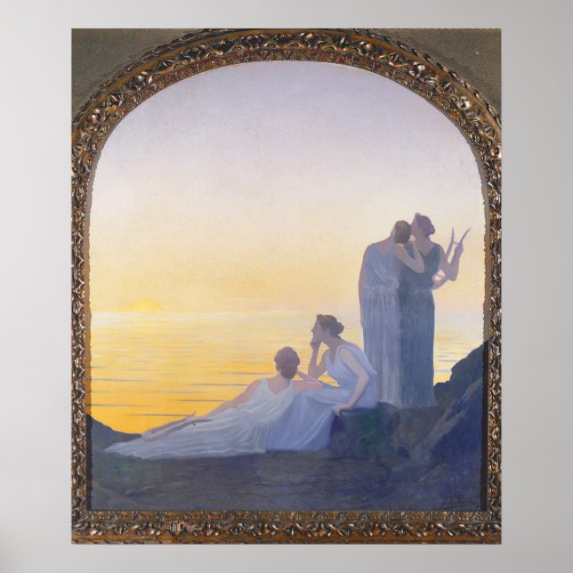 Póster Una noche en los tiempos antiguos, 1908 (Frente)